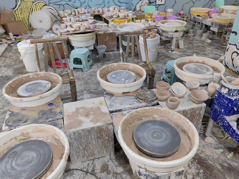 DIY Clay Tool with Tray for Ceramics Work Clay Arts&Crafts  Electric Pottery Wheel Mini Clay Making Pottery Forming Machine