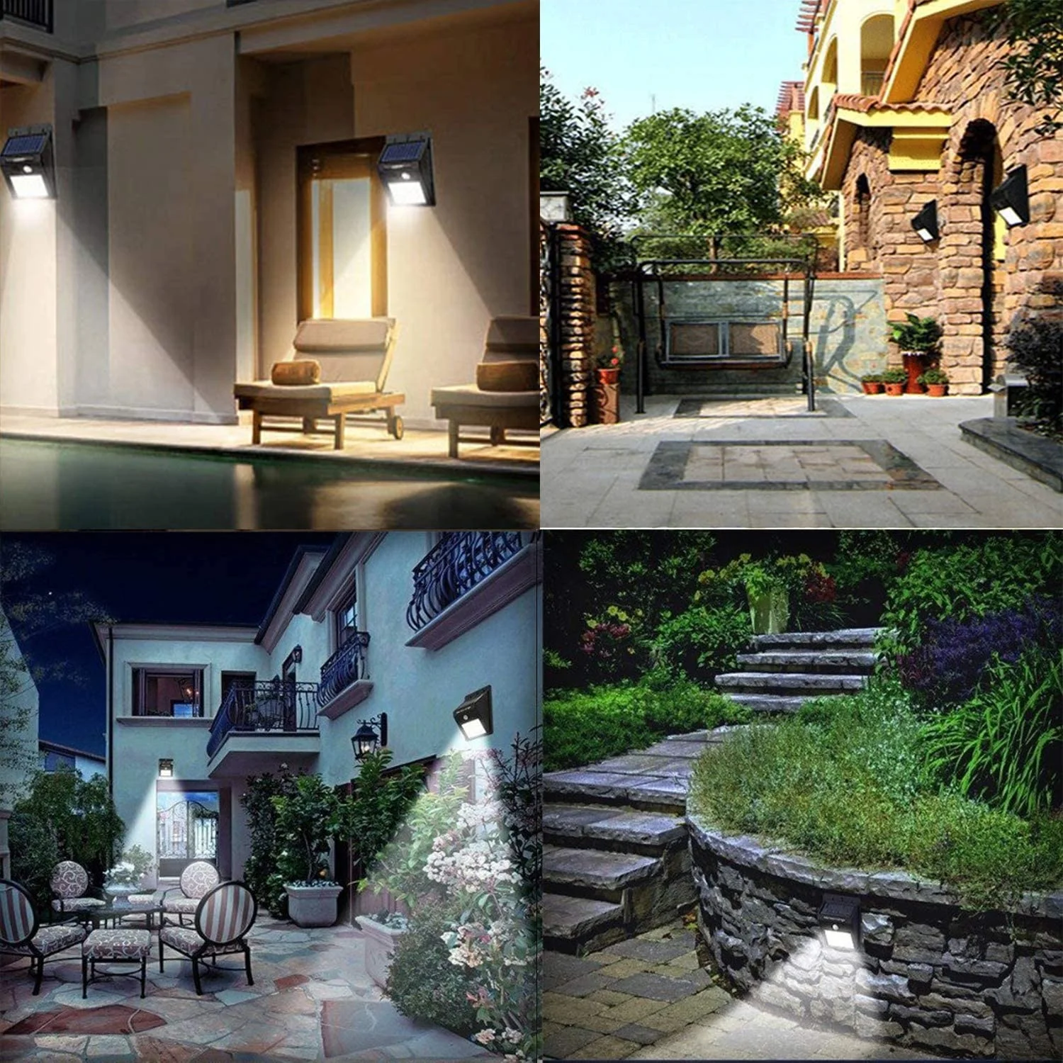 GISUN led Ip65 Waterproof Smd Outdoor Sensor Lights Wall Aluminum Solar Wall Lamp With Motion Sensor