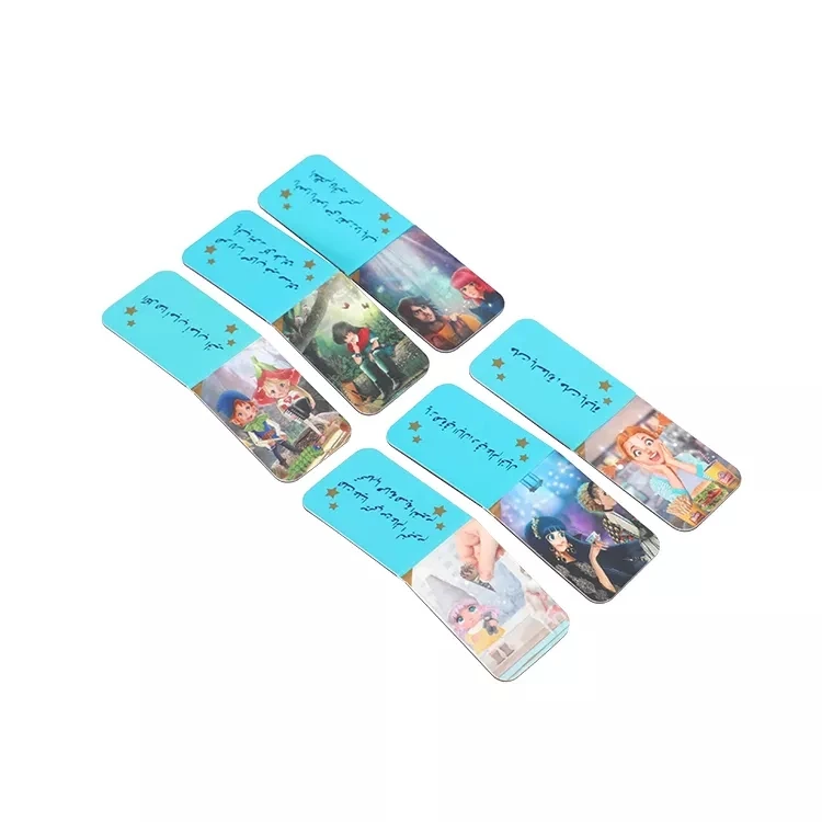 Personalized paper folding custom magnetic bookmark wholesale