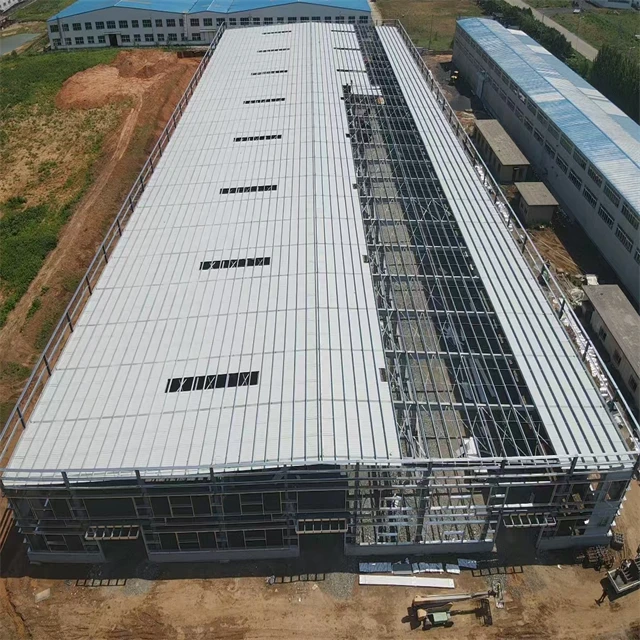 Prefabricated Garden Building Steel Structure Storage Shed Modern Commercial Building Design Metal Steel Structure Warehouse