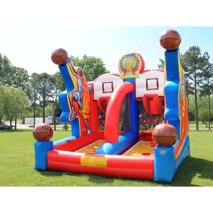 Commercial High Quality Carnival Basketball Game Inflatable Basketball Target Shooting Game Inflatable Basketball Hoop