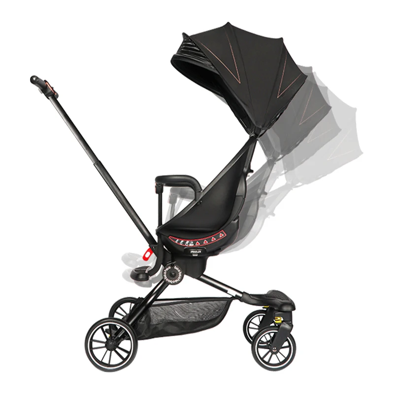 Baobaohao baby stroller Cheap folding small baby trolley stroller with light wheel baby prom for 0-3 years kids