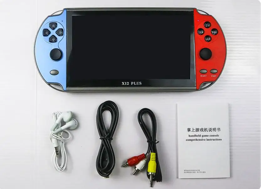 
X12 Plus 3500 In 1 Childhood Classic Games Player Built In 16GB 7' 64Bit Handheld Retro Game Console 