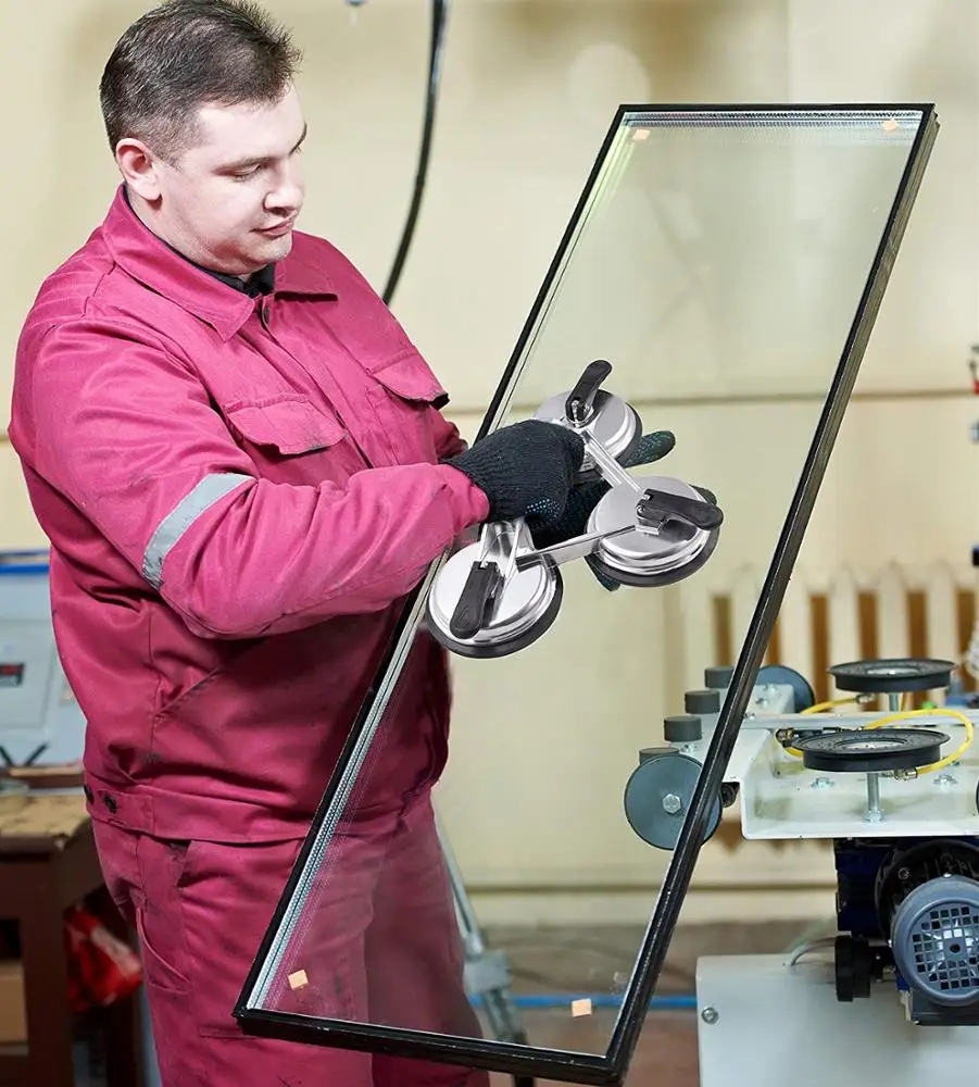 
POWERTEC PTSP-005 three claw glass sucker Aluminium rubber suction cup machine 