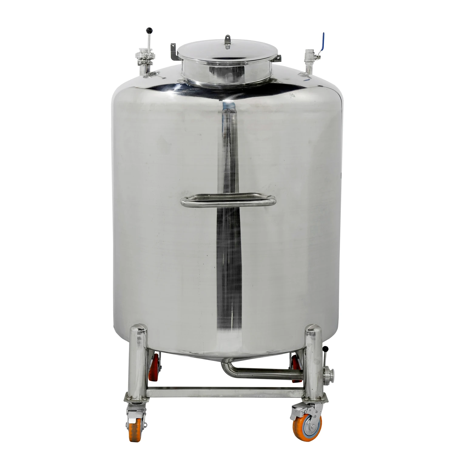 
2T stainless steel Moveable alcohol Liquid water storage tank 