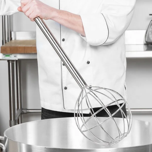 Ball Round Head Stainless Steel Kettle Whip Giant Egg Whisk