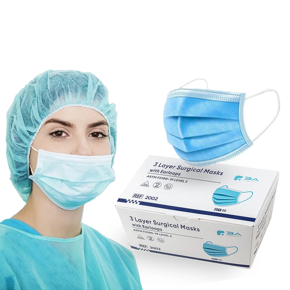  Хирургическая маска Нетканая для лица дышащая тушь ресниц Medica медицинский уровень 2 одноразовая оптовая продажа 3A взрослый класс