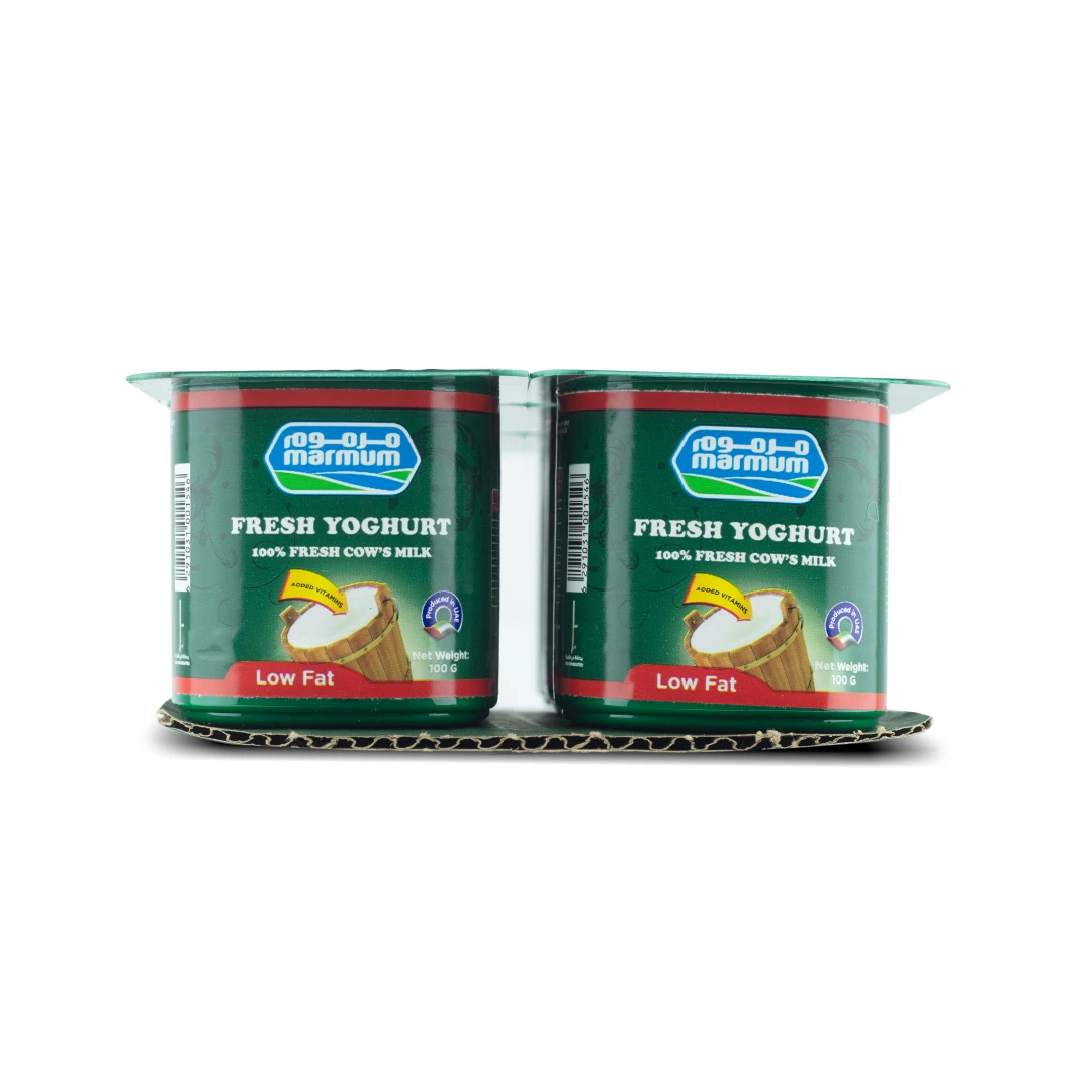 High quality dairy products LOW FAT YOGHURT - 100 GM X 6 Marmum Dairy Farm Wholesale UAE Manufacturer