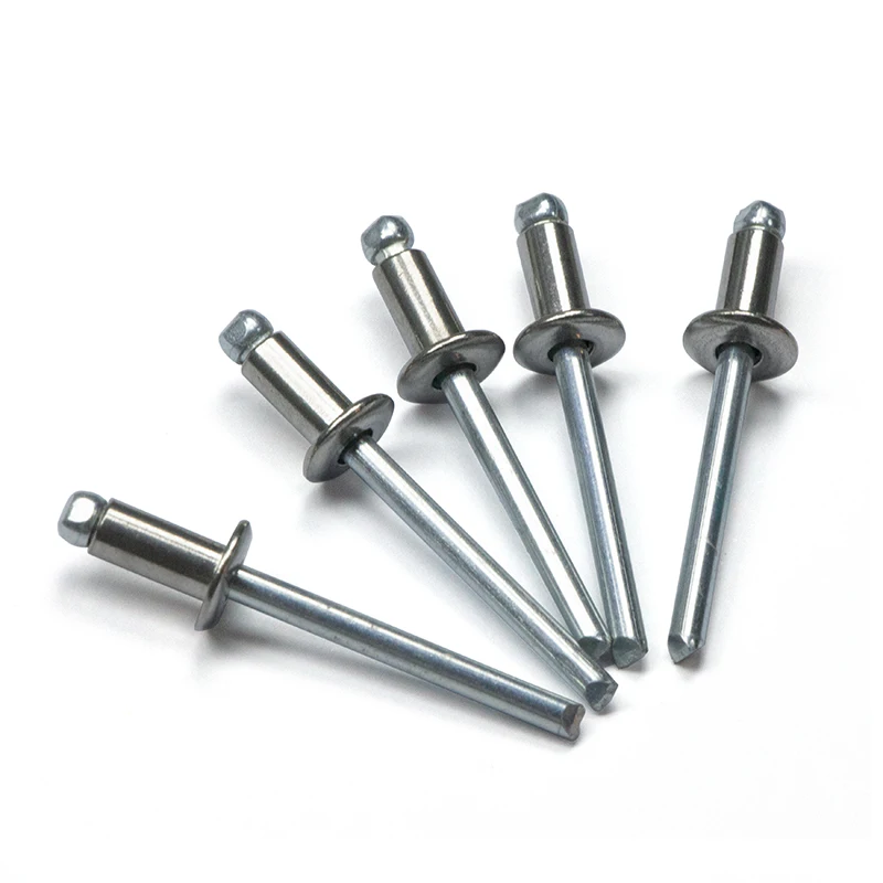 Wholesale promotional factory prices pop dome head open end stainless steel aluminum blind pop rivets for curtain wal