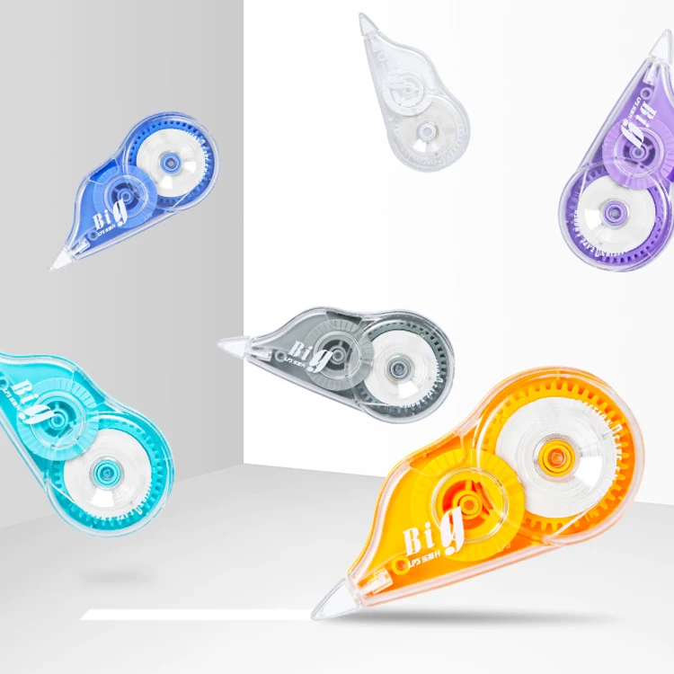 Customized Correction Tape Set with 6pcs PET Office and Student 5mm*12m*6 Big Volume 72m Multiple Colours Classic White-out Tape