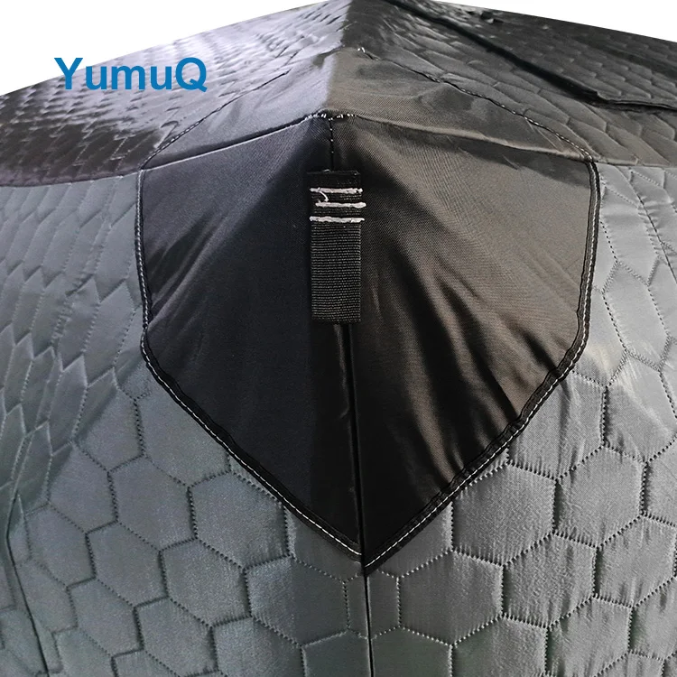 YumuQ Best 6 - 8 Person Outdoor Full Size Sweat Sauna Tent with Stove Wood Burning & Roof Cover for Sale