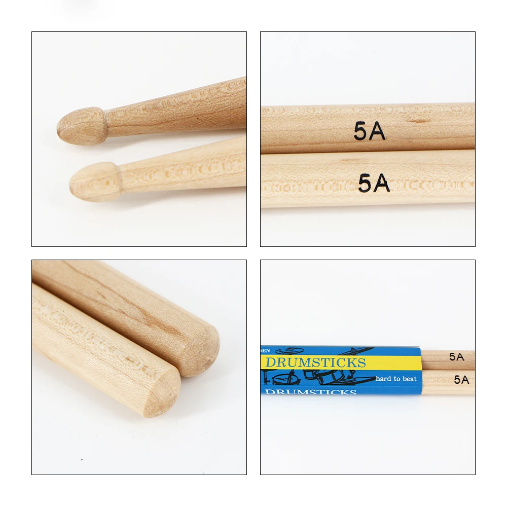 OEM/ODM Practice Hickory Drum Stick 7A 5A 5B Premium Maple Drumsticks Child Adult Drum Kit