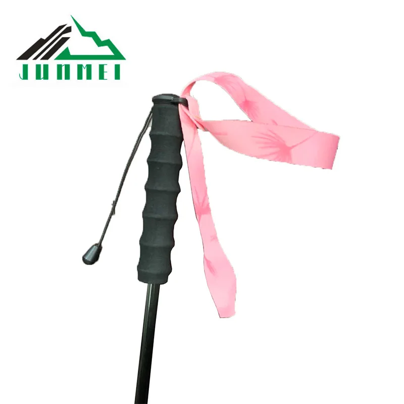 customized OEM High quality ultralight trail running pole wholesale portable 4 sections outdoor hiking equipment running pole