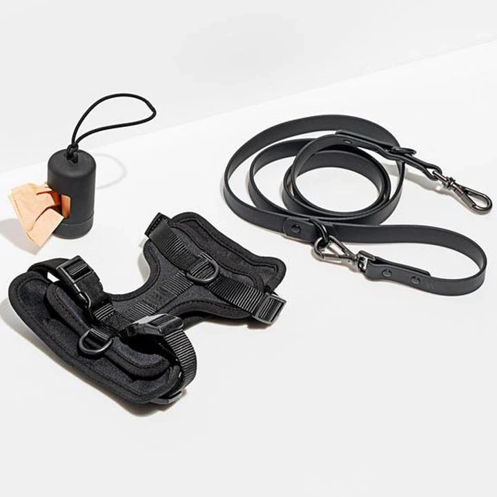 Wholesale Adjustable Soft Leather Dog Harness,No Pull Dog Harness Plastic Hook with Lightweight Dog Vest