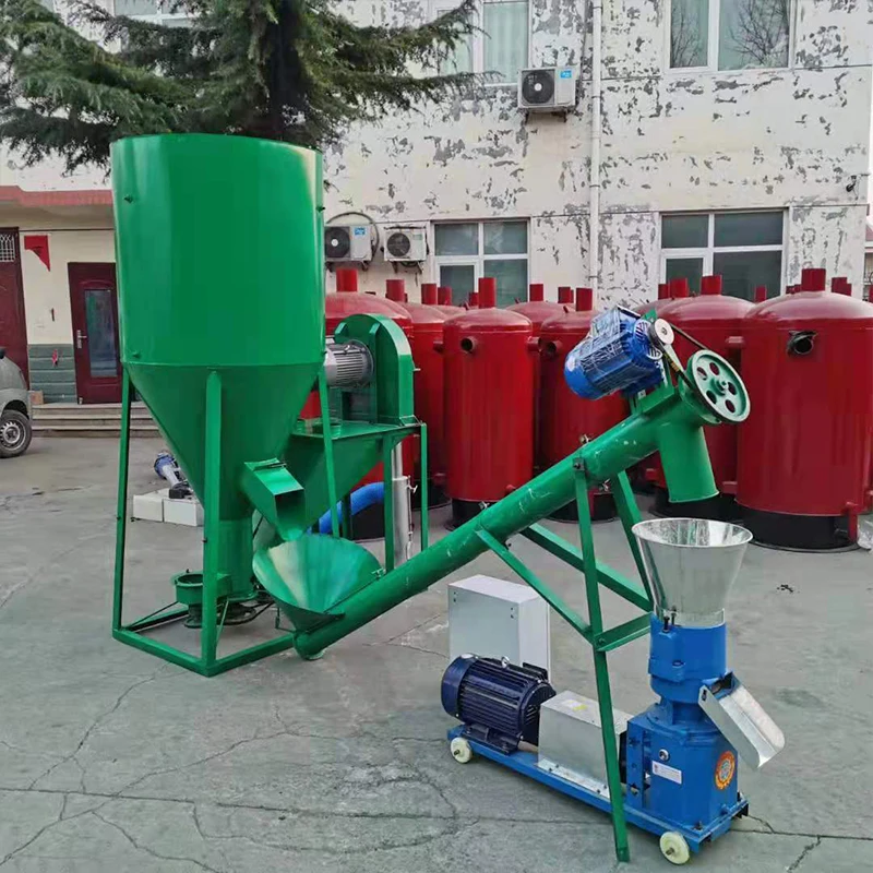 Industry Multifunction Grain Mixer Chicken Feed Mixing And Crushing Machine Animal Feed Crusher Mixer
