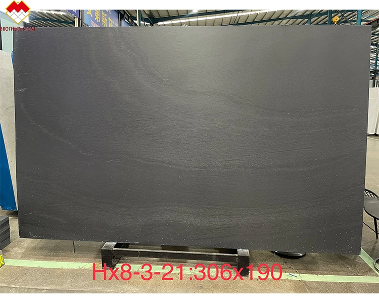 Italy Customizable Dining Table Set Dark Grey round Marble Slab with Lazy Susan 4-6-8-10 Seaters for Furniture Use