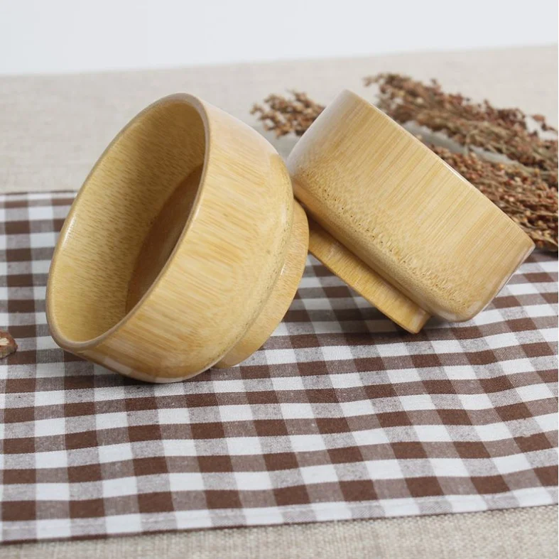 simple style salad bowl bamboo eco friendly fiber wooden bowl bamboo