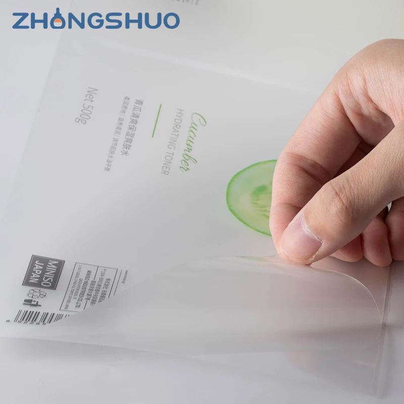 Luxury Self Adhesive Customized Printing Clear Gold Foil Stickers Transparent Logo Label