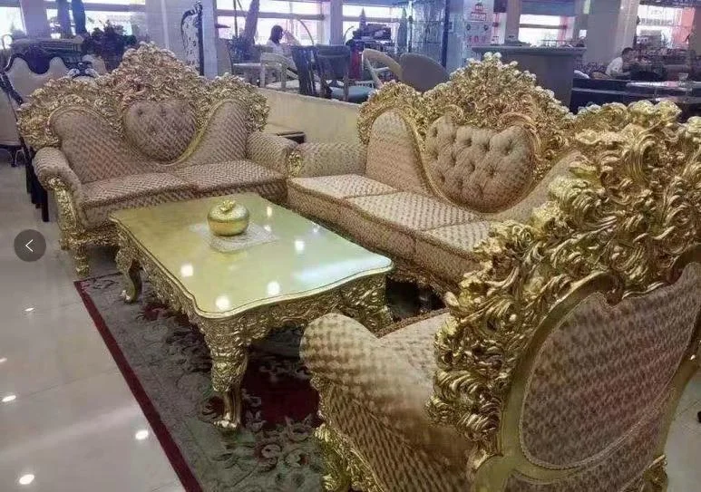 
hot sale antique european italian classical luxury livingroom furniture sofa set 