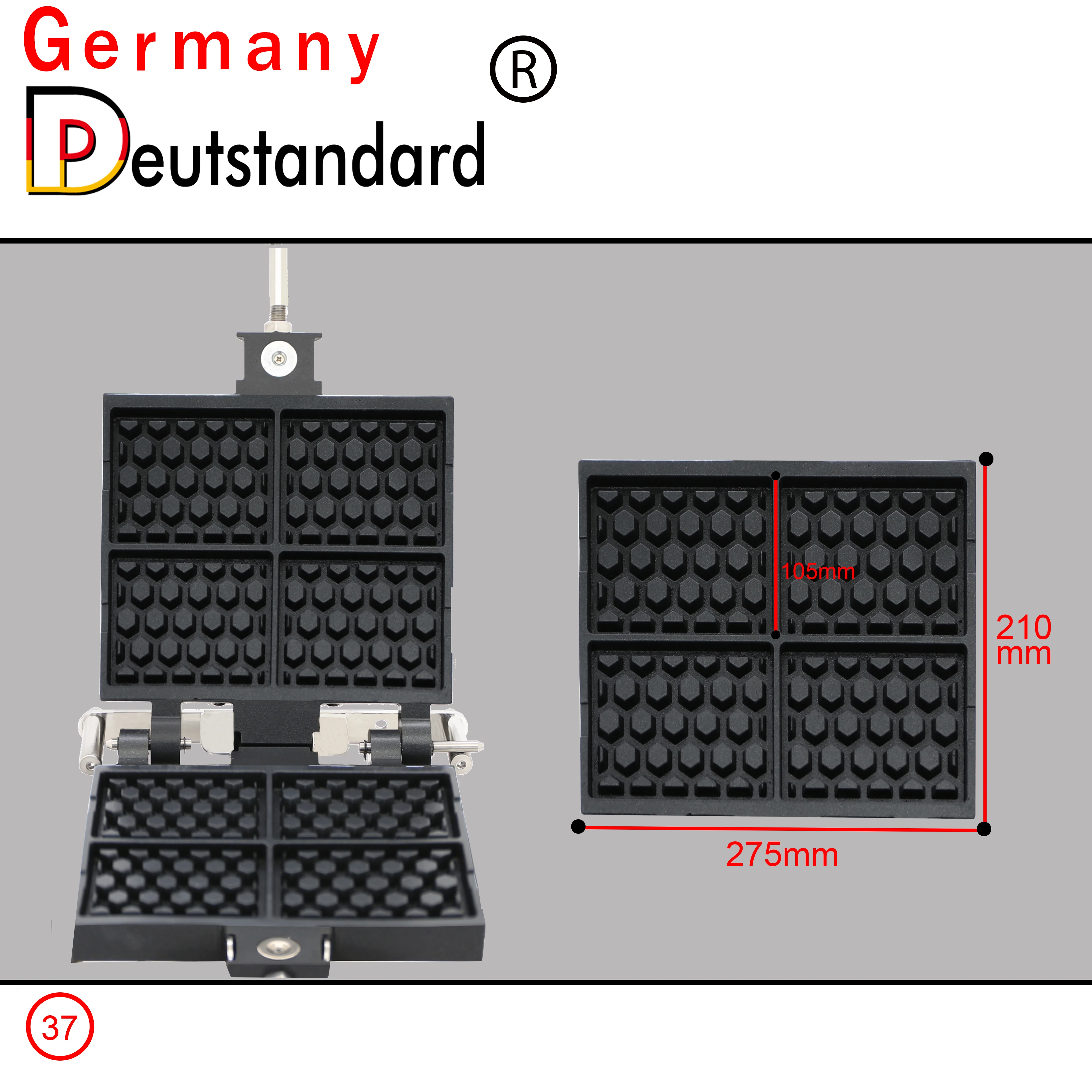 Germany Deutstandard NP-37 Rotating Honeycomb Waffle Stick Maker