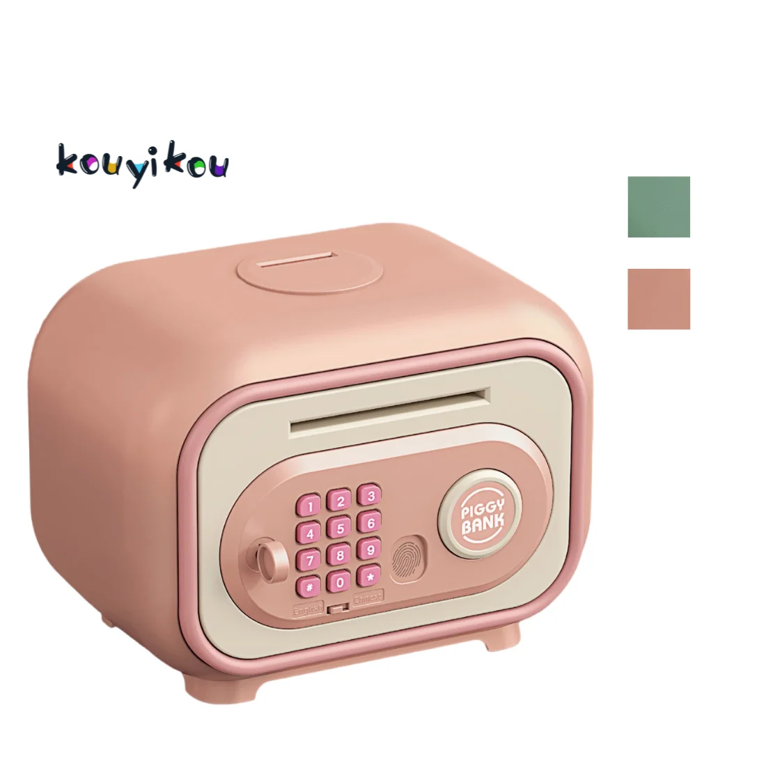 kouyikou 2024 new model Electronic Piggy Bank Safe Money Box Children Digital Coins Cash Saving Safe Atm piggy bank