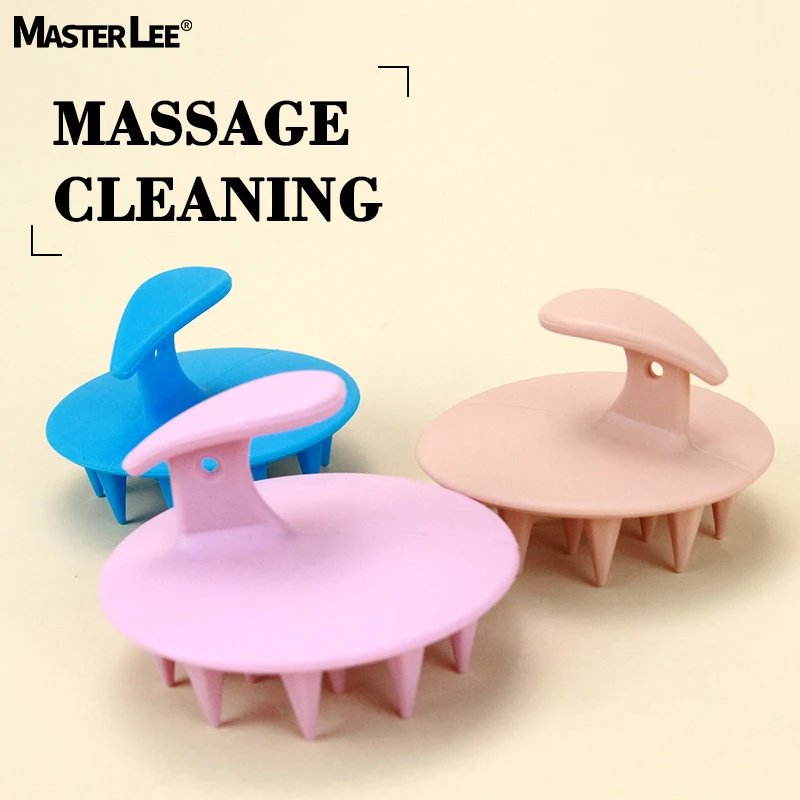 Masterlee Wholesale  One-Piece Silicone Hair Scalp Brush Soft Scalp Massage Men Women Shampoo Brush