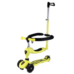 Kids Foldable Scooter Cycle Balance Bike 3 In 1 Push Bar 5 In 1 Cheap Kick Scooter Child Toy Kids Scooter 3 Wheel With Seat