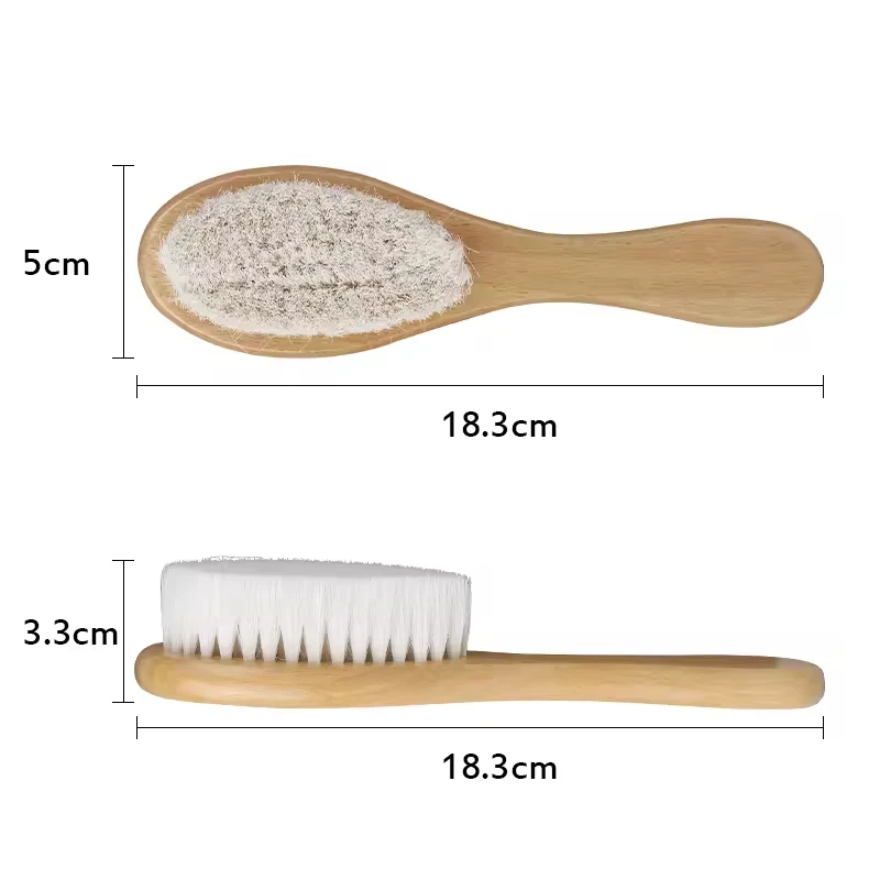 Hot Selling Good Quality Soft Bristles Hair brush Wooden Bristle Comb Wooden Baby Hair Brush For Newborns Massager