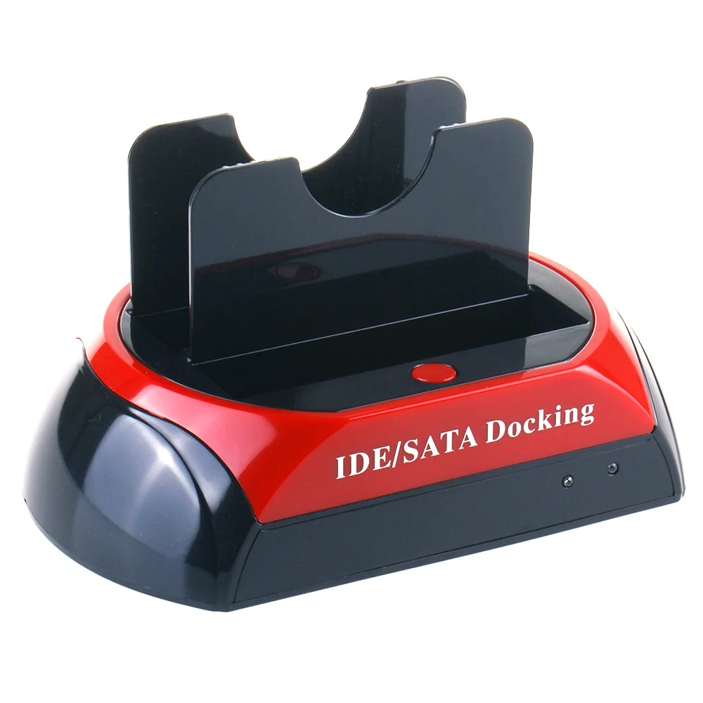 With dual USB2.0 all in one hard drive docking station drive 2.5 / 3.5 inch SAS / IDE hard drive docking station