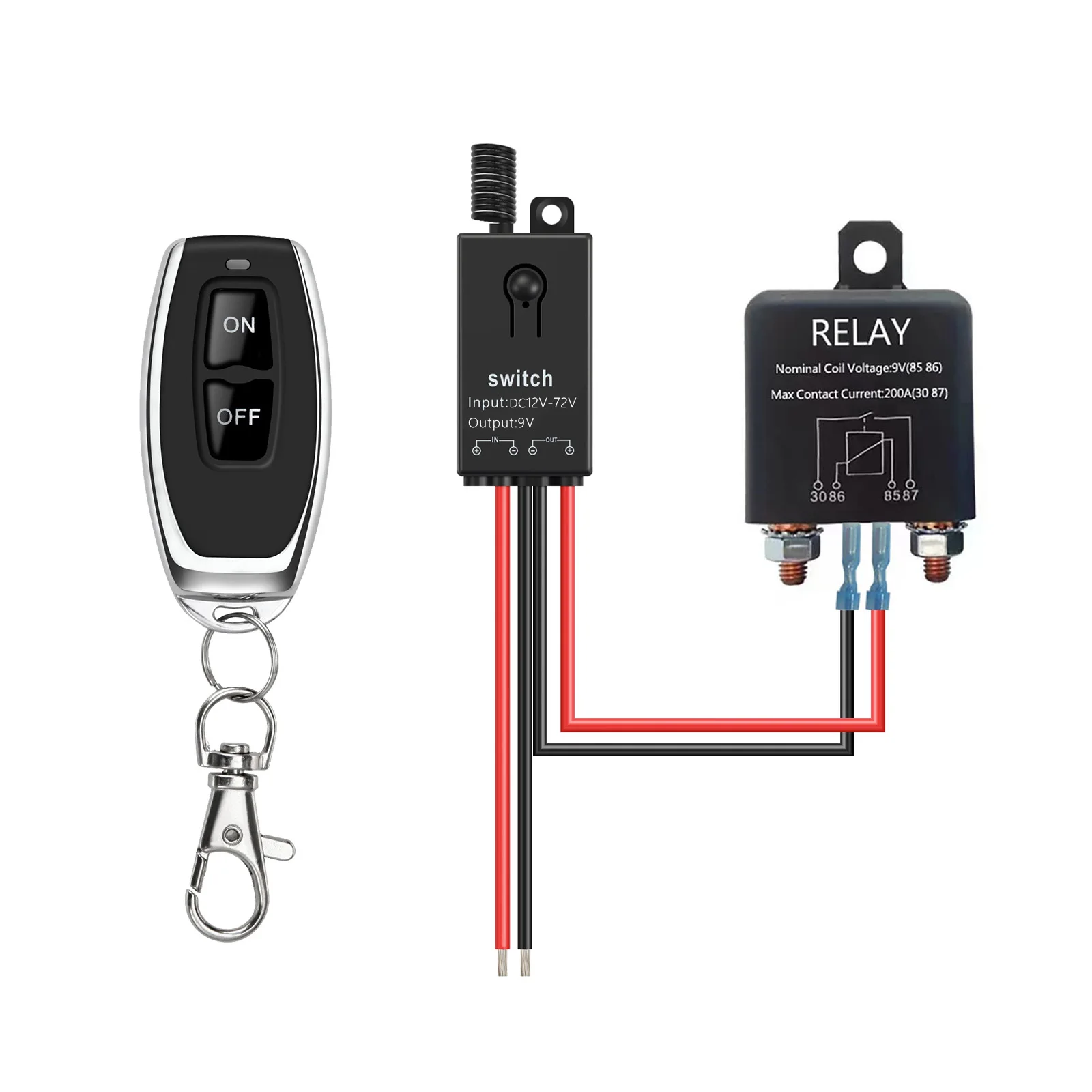 Беспроводной пульт дистанционного управления для автомобиля, отключение аккумулятора 24 В, отключение аккумулятора, 200 А, 12 В постоянного тока, дистанционный выключатель отключения аккумулятора