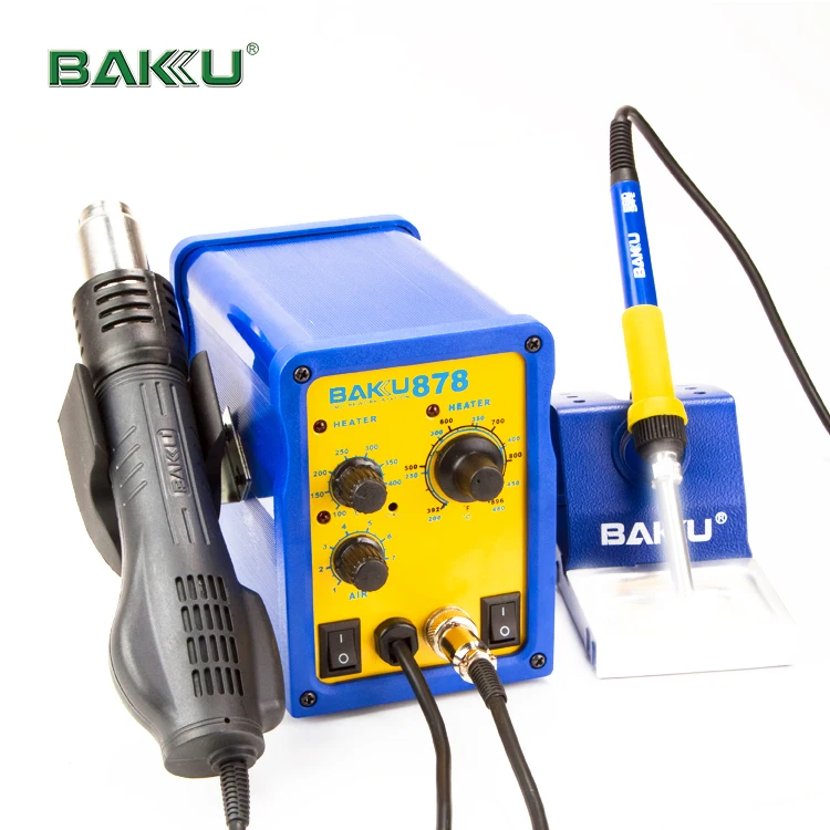 BAKU Hot Selling infrared bga rework station+Soldering Iron Station hot air BK-878