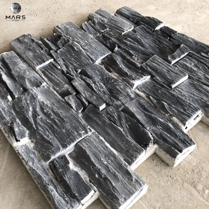  Серый кварцит каменный дом стеновые панели облицовка экстерьера ржавая культура каменная