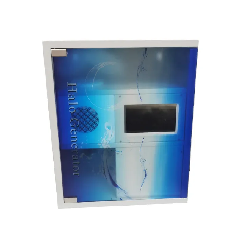 Space-Saving Dry Salt Aerosol Generator with Sub-5 Micron Particle Size and Concentration Sensor for Respiratory Health