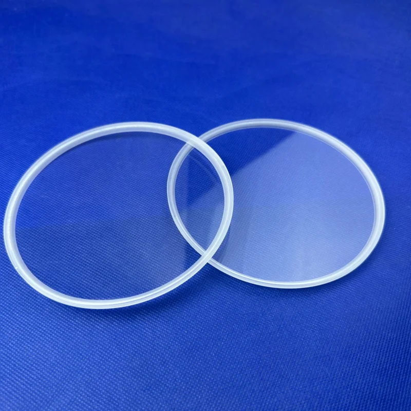 Custom polished quartz crystal chip quartz glass plate quartz slice window in various sizes