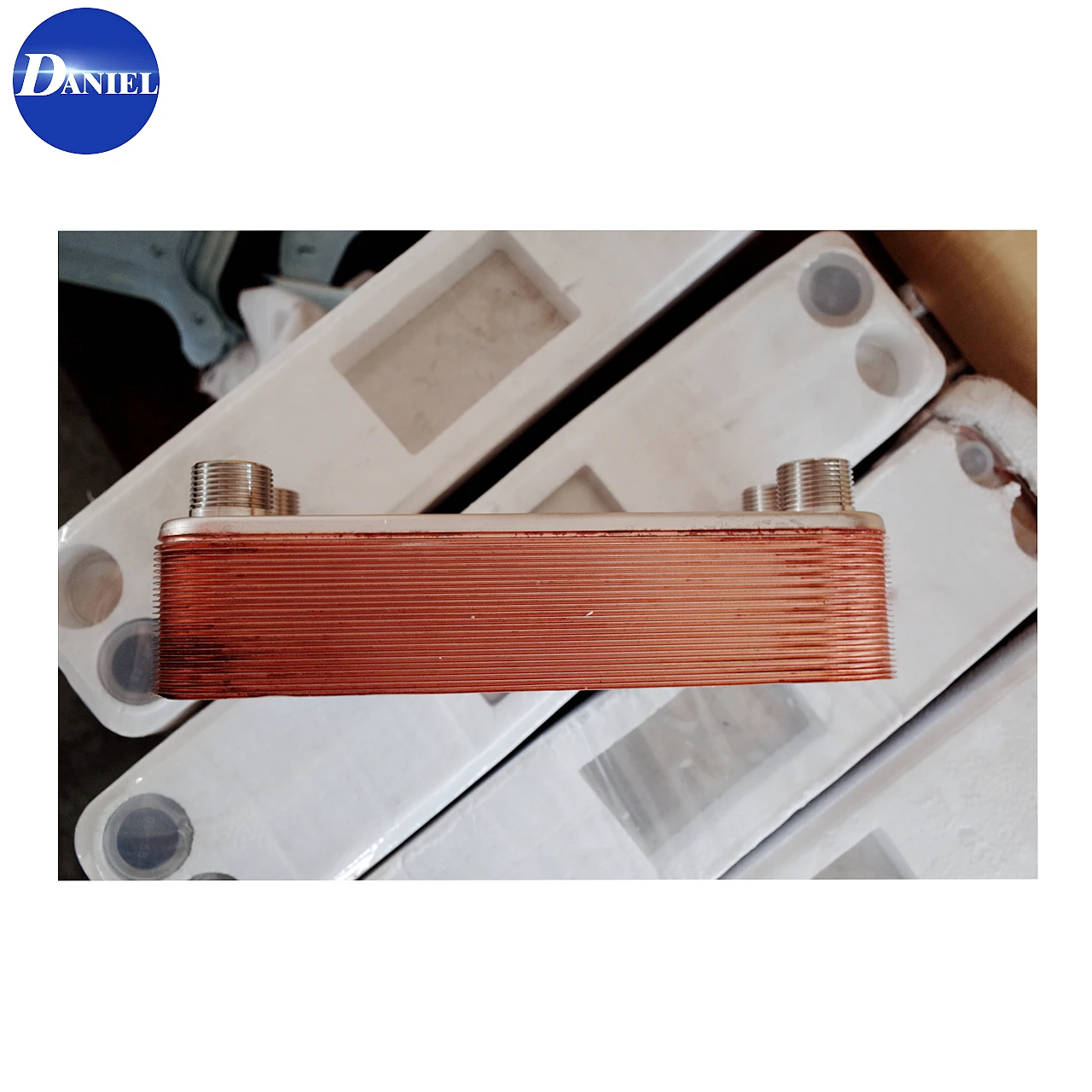 Oil water Ethylene glycol sulphuric acid cooler brazed plate heat exchanger