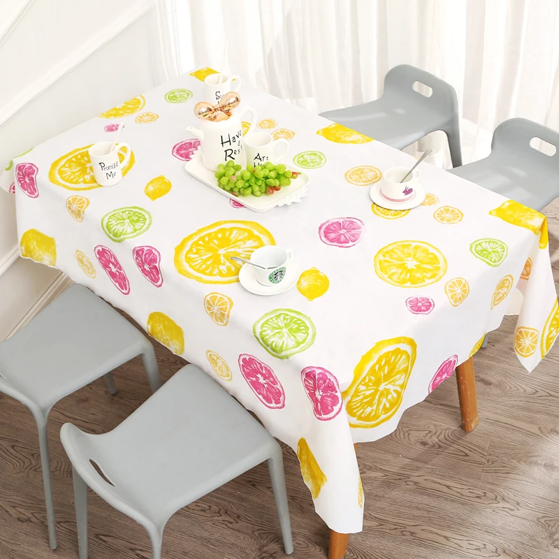 2021 Wholesale Round Rectangular Geometric patterns Water oil-proof Of Table Cloth Jacquard Buffalo Plaid Tablecloth For Home