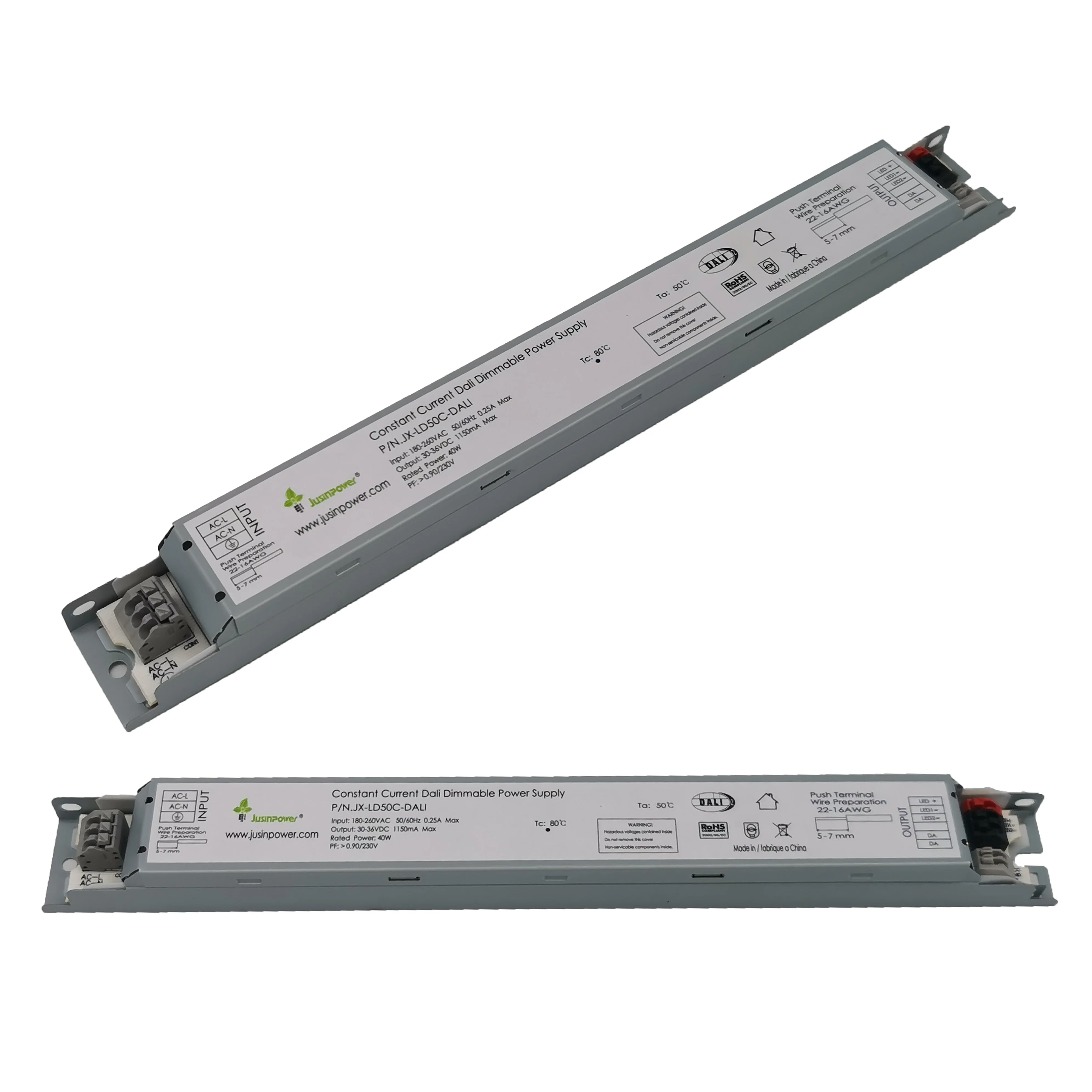 Factory LOW THD Constant Current Isolated Dali Power Supply 277V DT6 36V 1A 40W Dali2 Controller Dt8 Driver