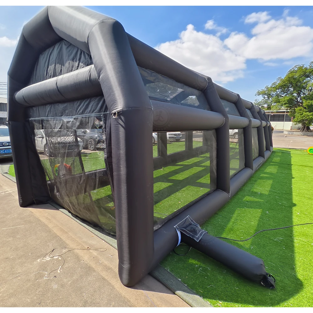 Large Oxford Inflatable Batting Cage Durable Inflatable Sport Games Football Court Cage For Kid And Adults