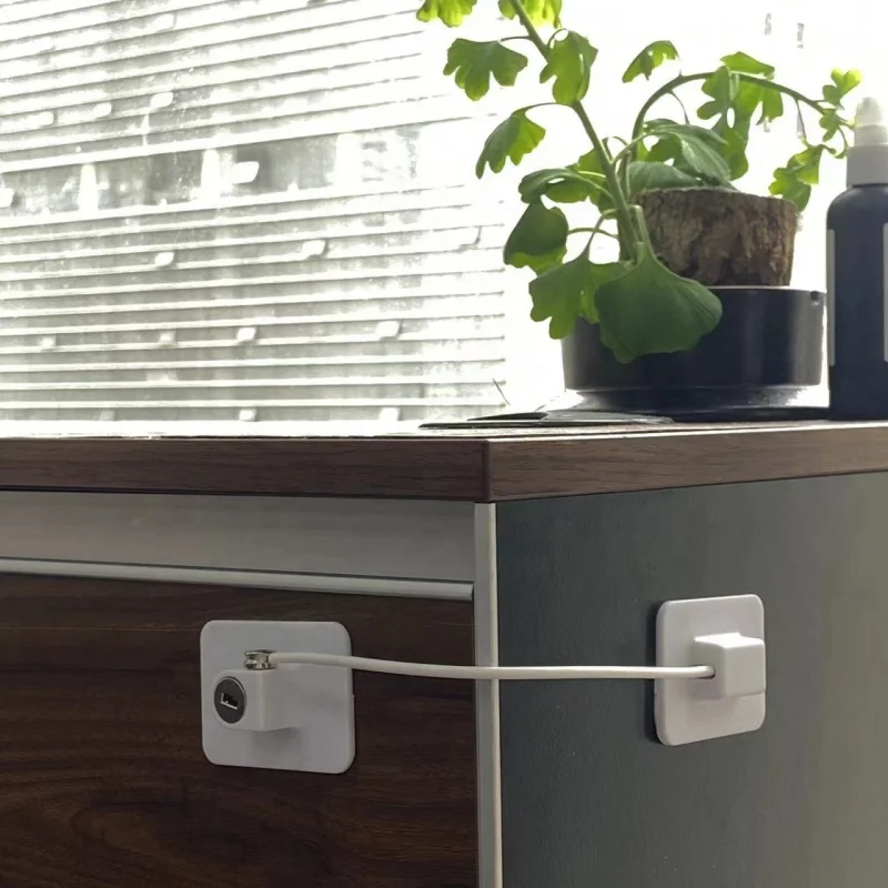 Child and Baby Safety Window Restrictor Locks with Security Cable Door Locks with Keys Protective Window Cylinders