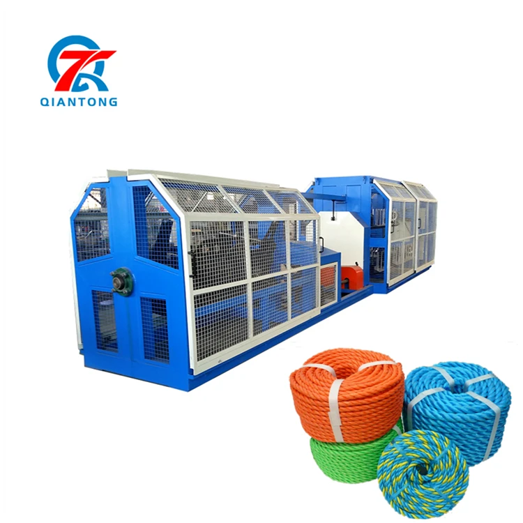 2023 New Plastic PP Polypropylene filament yarn extrusion rope twisting making machine