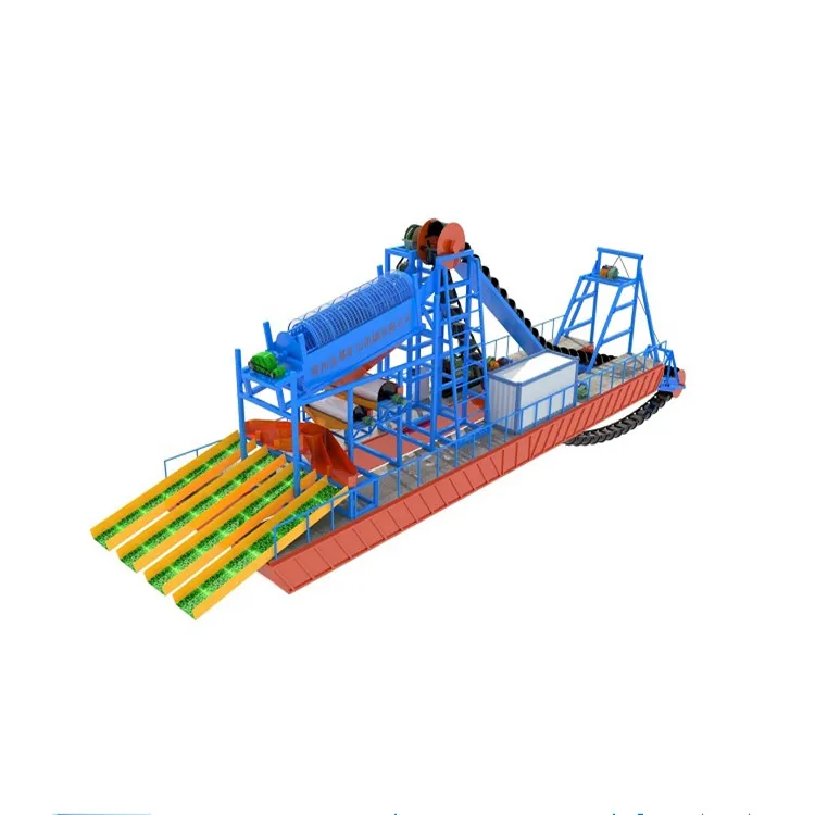Easy Operation 120m3/h New Bucket Chain Excavating Gold Dredger Sale (1600151290539)