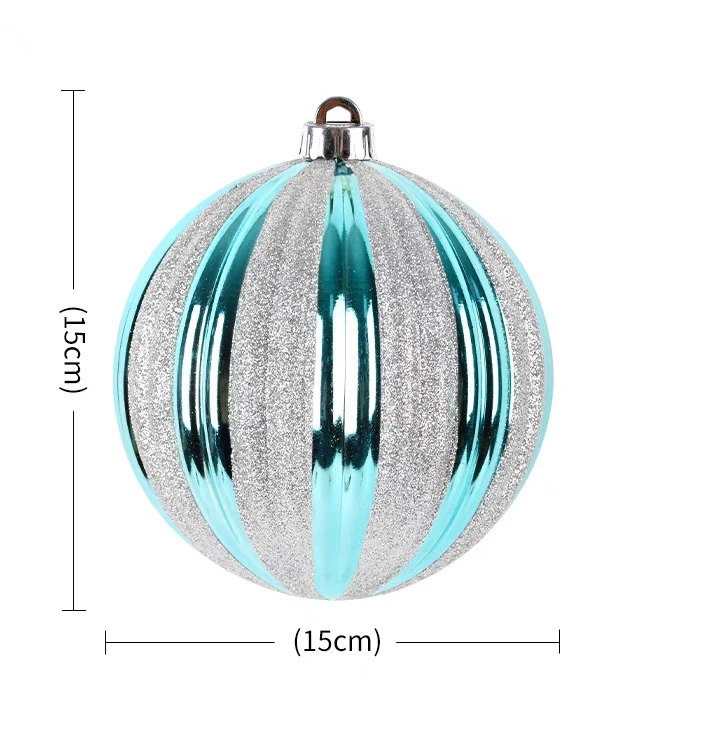 8cm New designs red color Luxury hand Painted Plastic Christmas Ball