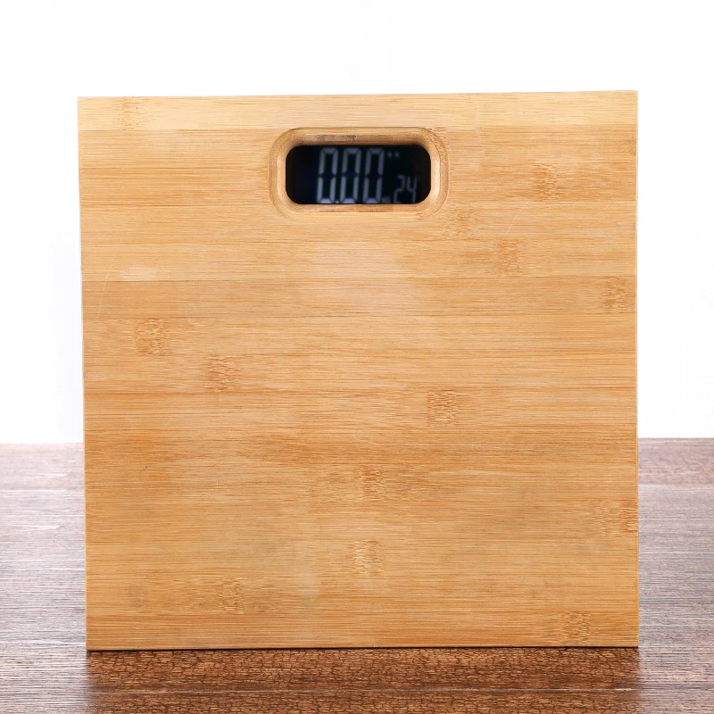 Домашний пол деревянный Вес тела весы электронные весы без батареи с подсветкой светодиодный дисплей Многофункциональный цифровой