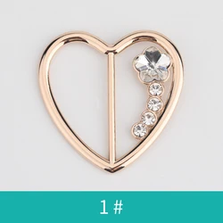 fashion metal buckle with  rhinestones for garments