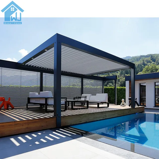 aluminum pergola canopy 3x3 3x4 4x4 3x6 4x6 6x3 6x4m oem pergola outdoor aluminium  outdoor aluminum wall mounted pergola