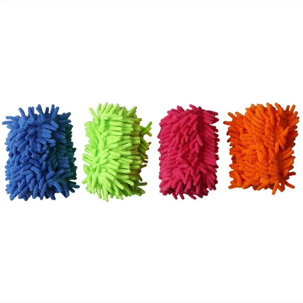 4-pack colorful microfiber clean pad flat mop replaceable dust removal pad