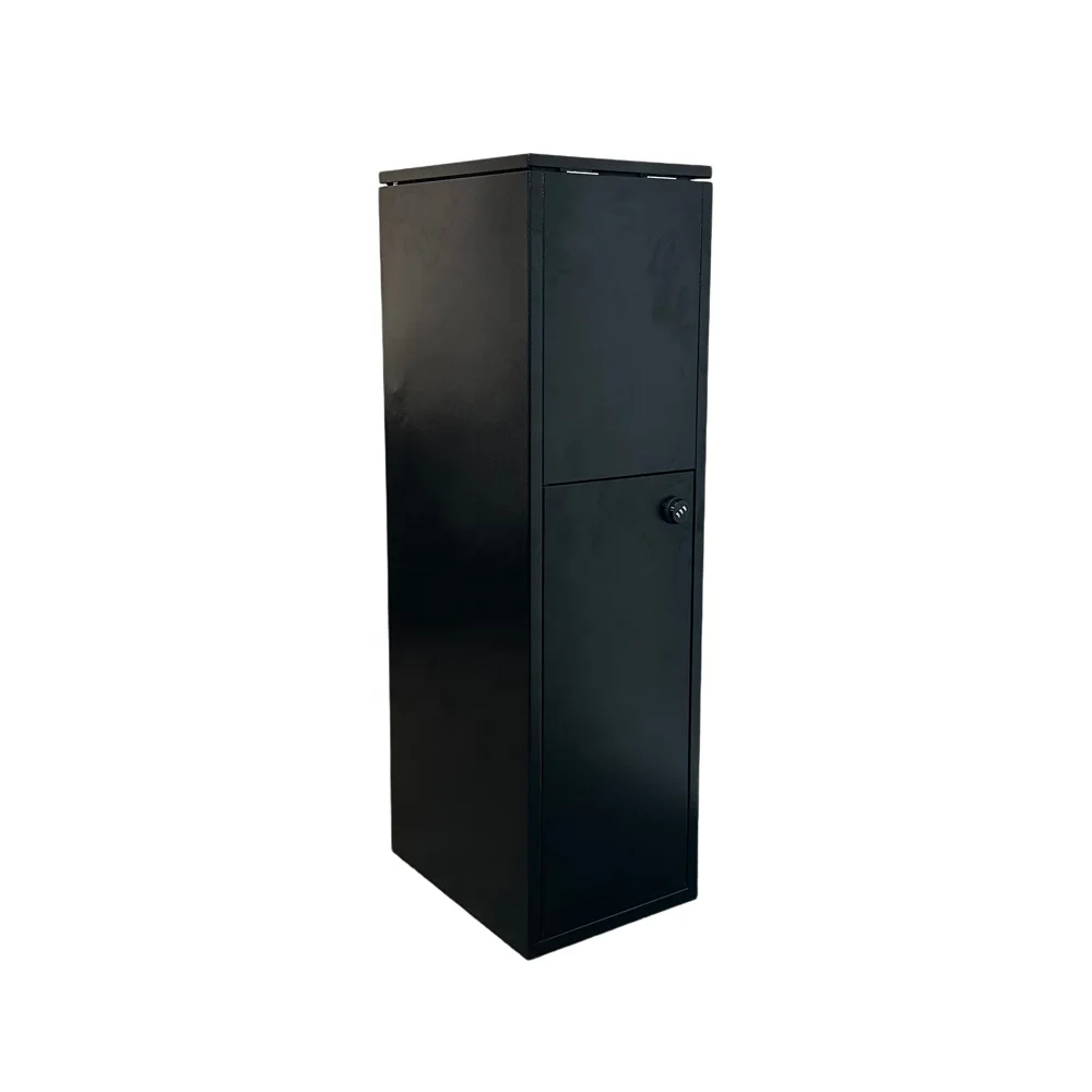 Galvanized Steel Color Size Logo Custom Delivery Package Courier Box Keter Parcel Drop Box With Wood