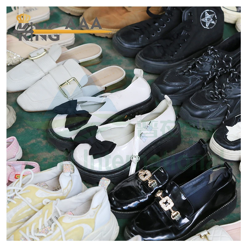 Wholesale Mixed Ladies Female Casual Used Shoes Branded Woman 2nd Second Hand Ladies Bulk Shoes Bales in Germany Dubai