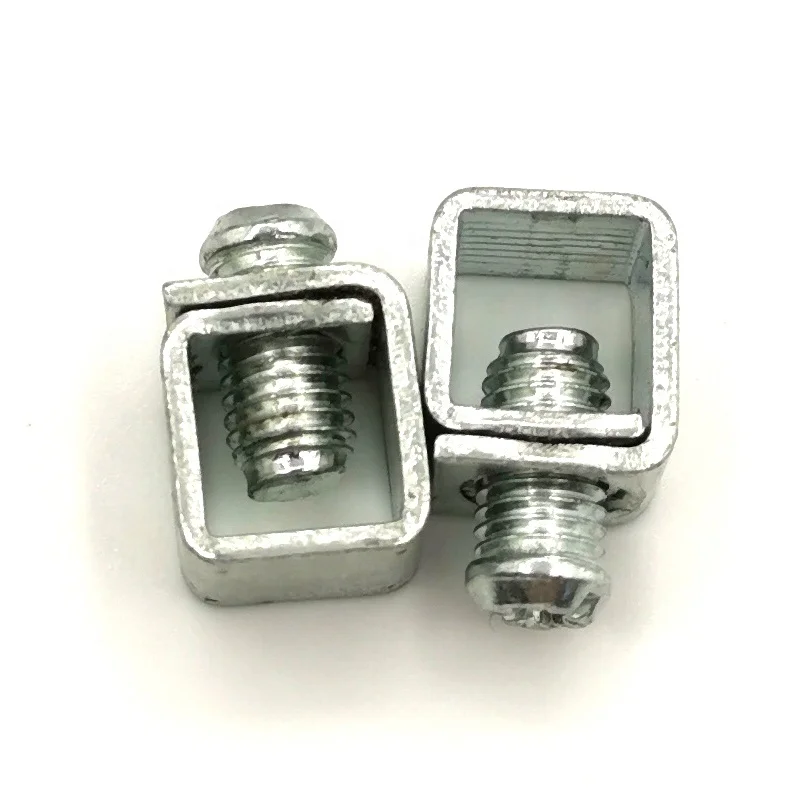 M7 zinc plating  flat bottom clamp wire terminal block .