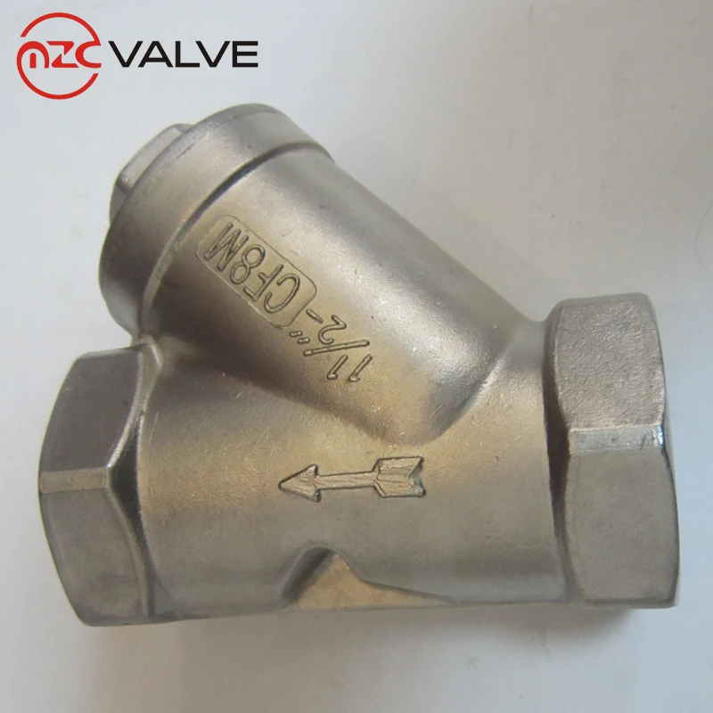 Y Type Strainer Threaded Ends Stainless Steel 800PSI NPT BSP Strainer Y Strainer